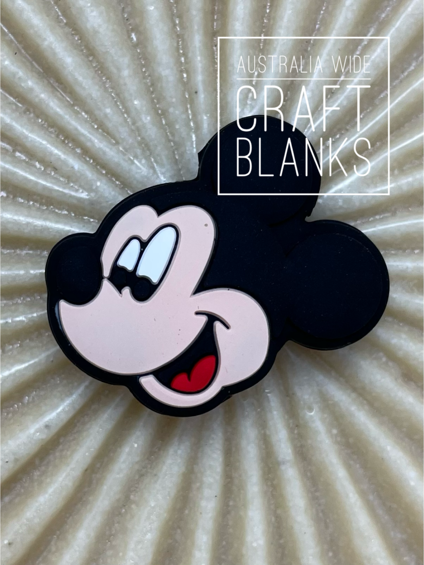 Mickey Face - Silicone Bead - #152