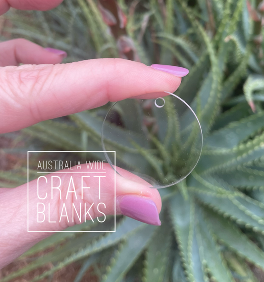 Clear Acrylic 38mm Circle