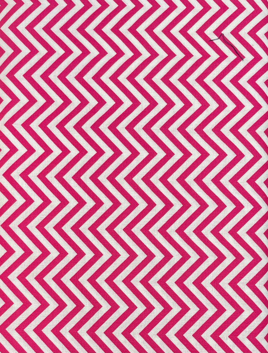 Fabric - Hot Pink Chevron