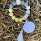 Keyring - Silicone bead wristlet w/sublimation disc