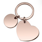 Keyring - Heart - Stainless Steel