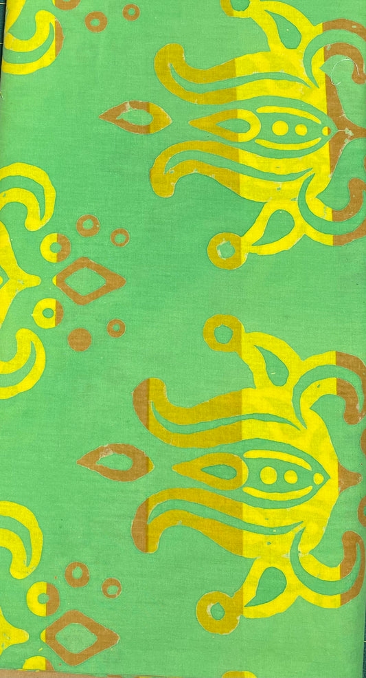 Fabric - Green Batik