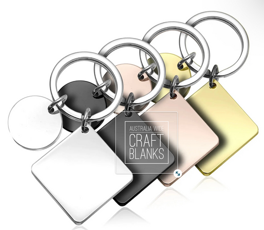 Keyring - Square - Stainless Steel
