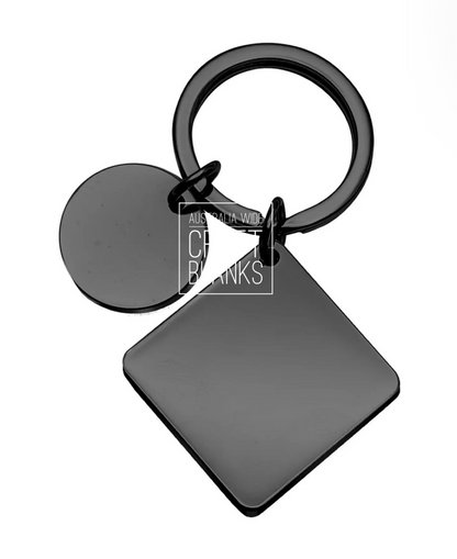 Keyring - Square - Stainless Steel