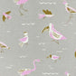 Fabric - Grey Birds