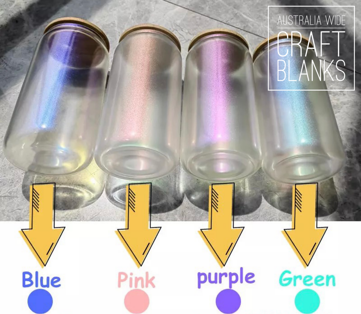 Soda Can Glasses - Iridescent - 16oz