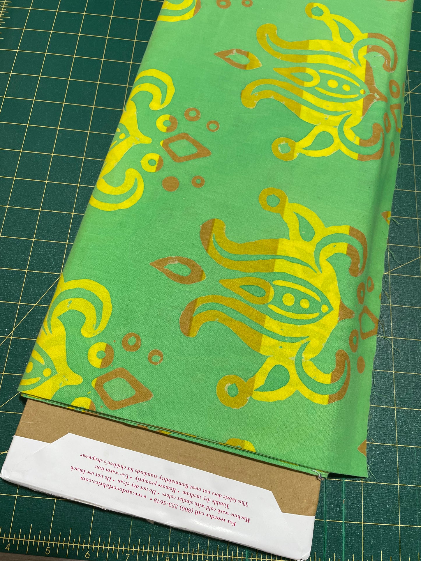 Fabric - Green Batik