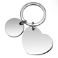Keyring - Heart - Stainless Steel