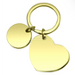 Keyring - Heart - Stainless Steel